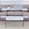 CAVINAS Multifunctional Folding Table, Coffee Table with Lifting Top, Modern Coffee Table for Living Room, Office - 3 of 4