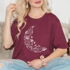 Simply Sage Market Women's Floral Moon Short Sleeve Graphic Tee - 2 of 3
