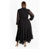 Women's Plus Size Yasmin Maxi Dress - black | CITY CHIC - image 2 of 4