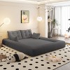 KWPZQEB Folding Sofa Bed, Convertible Sleeper Chair with Pillows, 3-in-1 Foldable Sofa Bed, Comfy Fabric Floor Sofa for Living Room Bedroom - 3 of 4
