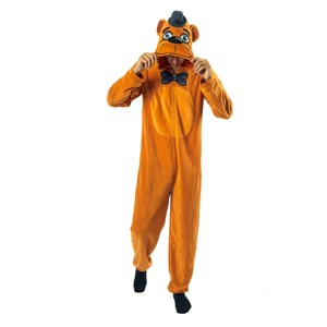 Five Nights At Freddy’s Freddy Fazbear Adult Hooded Union Suit - 1 of 4