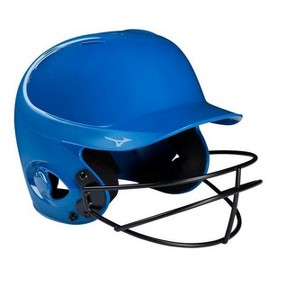 Mizuno Mvp Series Solid Batting Helmet With Fastpitch Softball Mask - 1 of 3