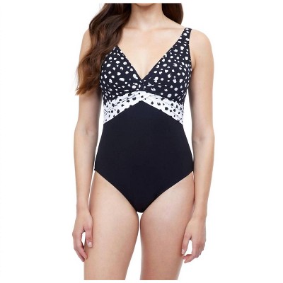 Women's Underwire V-Neck One Piece Swimsuit - Profile By Gottex
