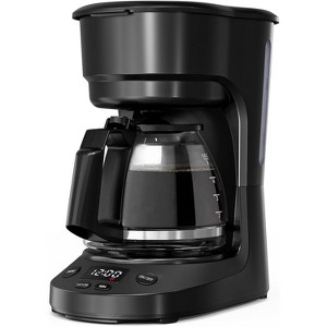 ZAFRO 5 Cup Drip Coffee Maker, Portable Coffee Machine with Programmable Timer, 2H Auto Shut-Off, Delay Brew, 25oz Water Reservoir - 1 of 4