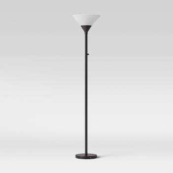Torchiere Floor Lamp with Glass Shade - Threshold™
