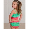 RuffleButts Girls One Shoulder Ruffle Tankini - 4 of 4