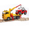 Bruder MAN TGA Tow Truck with Cross Country Vehicle - 2 of 4