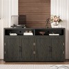 Bella Depot 60''W Storage Sideboard with Open Storage and Adjustable Shelves - 2 of 4