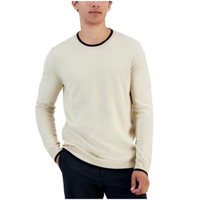 Alfani Mens Contrast Edge Pullover Sweater