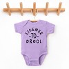 The Juniper Shop License To Drool Baby Short Sleeve Bodysuit - NB - Lavender - 2 of 4