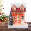 Cody Foster 6.75 In Snowman Cottage Christmas Tree Mushrooms Snow Covered Village Buildings - 2 of 4