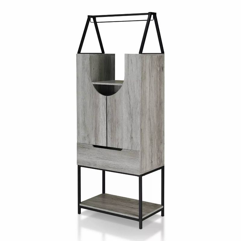 Meluse Multi Storage Wine Cabinet Vintage Gray - HOMES: Inside + Out, 5 of 10