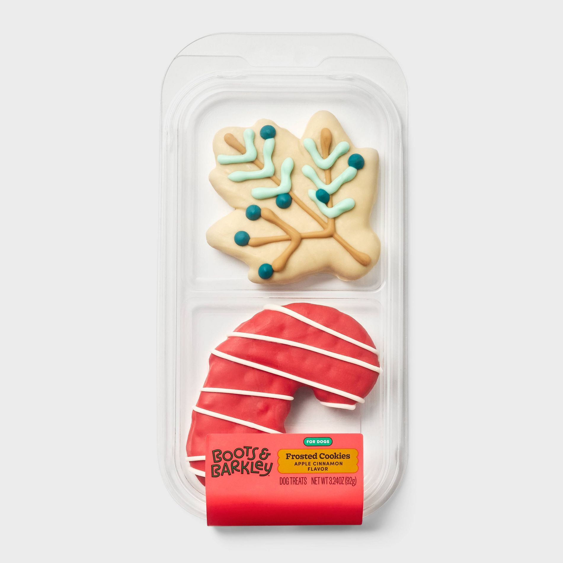 Holiday Hand Deco Cookie Vanilla Flavor Crunchy Dog Treats - Boots & Barkley™ 5.89 fl oz/2ct