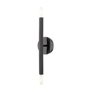 Livex Lighting Moco 2 - Light Wall Light in  Black Chrome - 1 of 2