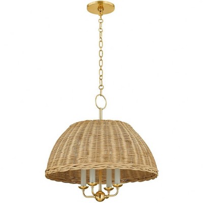 Mitzi Arwen 4 - Light Chandelier In Aged Brass : Target