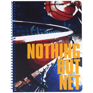 Top Flight Nothing But Net Subject Wide Ruled Spiral Notebook - 1 of 3