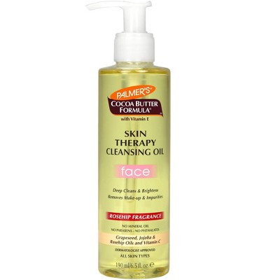 Palmer's Cocoa Butter Skin Therapy Cleansing Facial Oil, Gentle Makeup  Remover for Face, Rosehip Fragrance, 6.5 Ounce