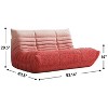 SYFERLORY Armless 2-Seat Togo Two Seater Large Bean Bag Sofa - 2 of 4