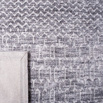 Gray Hand-Tufted Wool and Synthetic Rectangular Area Rug