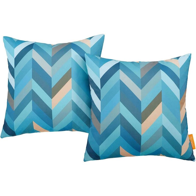 Modway Modway  Two Piece Outdoor Patio Pillow Set Wave, 1 of 2