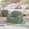 Kids Couch, 2-in-1 Convertible Teddy Fleece Fabric Toddler Sofa Chair, Soft Fold Out Couch Lounge for Kids for Birthday Gift - 2 of 4