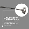 Dual Mount No Rust 50” to 72” Adjustable Curved Shower Curtain Rod - 4 of 4
