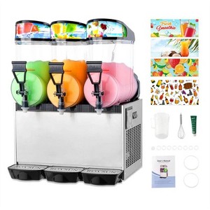 Karl Home 12 Gallon 3 Tank 900W 110V Stainless Steel Juicer Juice Machine in Silver - 1 of 4