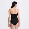 Lands' End Women's Slender Suit Multi-Way Bandeau High Leg One Piece Swimsuit - 4 of 4