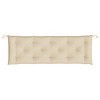 vidaXL Bench Cushion Outdoor Water Repellent Bench Cushion Pad Oxford Fabric - Beige 59.1" x 19.7" x 2.8" - 4 of 4