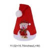 Unique Bargains Christmas Hat Polyester Non-Woven Fabric Red 11.02"x15.75" 1 Pc - 3 of 4