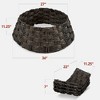 Best Choice Products 36in Basket Woven Hyacinth Christmas Tree Collar, Tree Skirt Accessory w/ Cord Cut-Out - 2 of 4