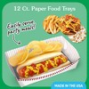 Big Dot of Happiness Baseball Party Paper Food Trays, Disposable Double-Sided Paper Food Holders for Nachos, Hot Dogs, French Fries - 12 Ct - 2 of 4