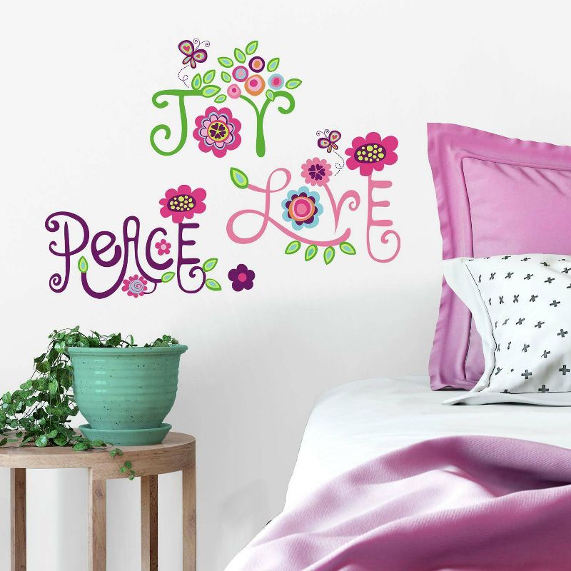 Love Joy Peace Peel and Stick Wall Decal - RoomMates, 5 of 7