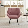 Acekool Cozy Corduroy Accent Chair –  Cozy Corduroy Armchair & Modern Style for Living Rooms, Bedrooms, Offices - 3 of 4