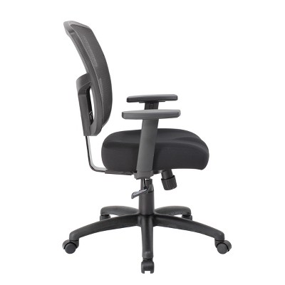 Black Mesh Adjustable Task Chair with Synchro-Tilt