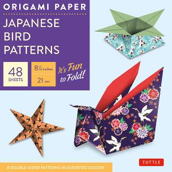 Origami Paper - Japanese Bird Patterns - 8 1/4 - 48 Sheets - by  Tuttle Studio (Loose-Leaf)