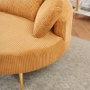 CAVINAS Couches for Living Room Comfortable Chair Corduroy Couch Small Sofa with 1 Pillow Bedroom - 3 of 4