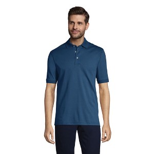 Lands' End Men's Short Sleeve Cotton Supima Polo Shirt - 1 of 4