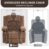RONSHIN Safe-Stand Power Lift Recliner,Wide Electric Chair with Massage & Heat for Elderly,Oversize Sofa with Remote,USB Port,Cup Holders - 3 of 4