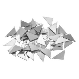 Unique Bargains Flat Back Sew on Acrylic Mirror for Evening Dresses Cloth 50 Pcs - 1 of 4