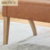 Hrinhom 26.2"W Modern Accent Chair,PU Leather Armchair Reading Chair With Rubberwood Legs - 4 of 4