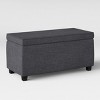 Double Storage Ottoman Dark Gray - Room Essentials™ : Target