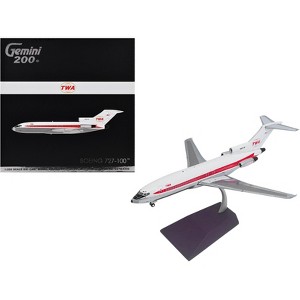 Boeing 727-100 Commercial Aircraft "Trans World Airlines (TWA)" (N851TW) White with Red 1/200 Diecast Model by GeminiJets - 1 of 4
