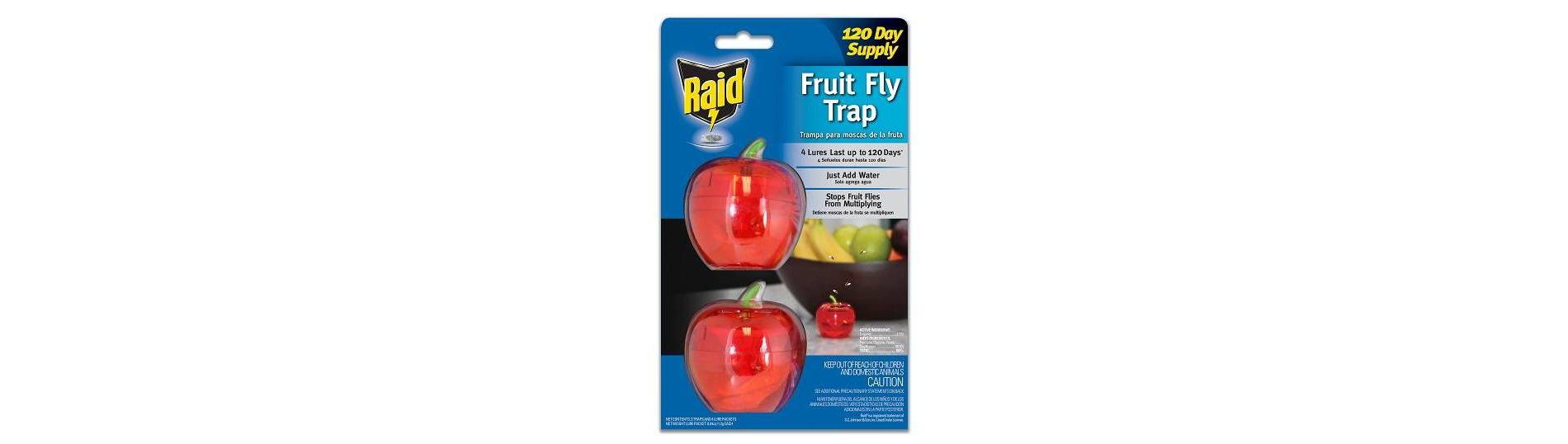 Raid Fruit Fly Trap Apple - 2pk