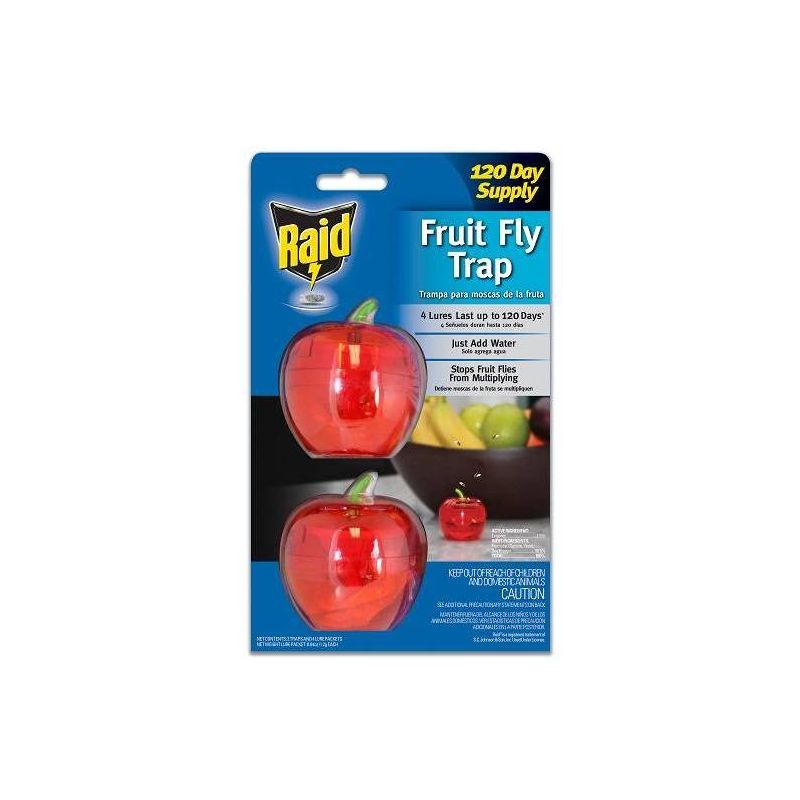 Raid Fruit Fly Trap Apple - 2pk, 1 of 6