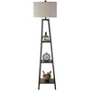Rosary Blenn Modern Floor Lamp with 3 Shelves & Fabric Shade - 2 of 4