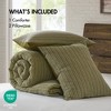 Lyngins Waffle Texture Comforter Set – 100% Cotton Bedding Set, Oversized Comforter & 2 Shams, All-Season Quilt Bedding Set, OEKO-TEX Certified - 2 of 4