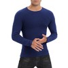 Men Long Sleeve Muscle Slim Fit T Shirts 2 Pack Stretch Casual Gym Workout Athletic Knit Tee Shirts 2025 - 3 of 4