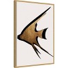Amanti Art Beige Fish by Eins Kubistika Canvas Wall Art Print Framed - 2 of 4