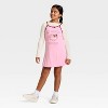 Girls' Sanrio Kuromi and My Melody Collared Fleece Dress - Off-White - 4 of 4